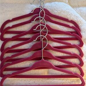 Set of Pink Velvet Kids Size Hangers